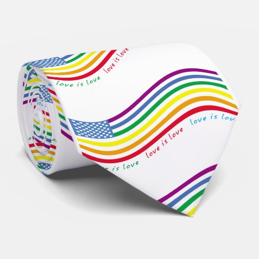 Cravate Drapeau LGBT (Roulé)