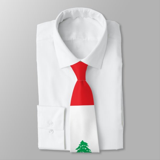 Cravate Drapeau libanais (Attaché)