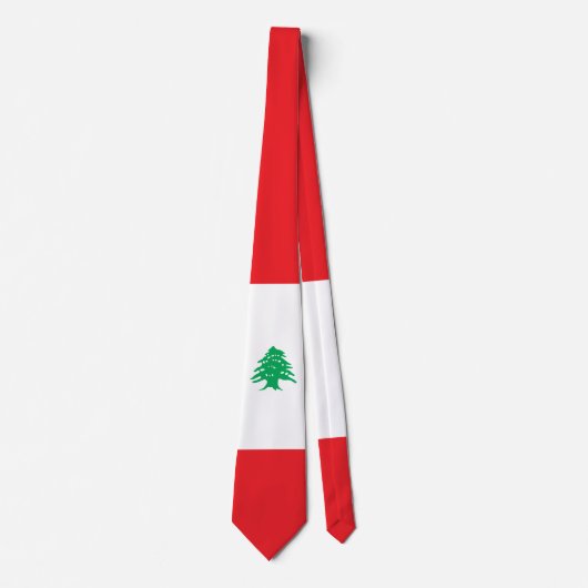 Cravate Drapeau libanais (Devant)