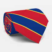 Cravate Drapeau Liechtenstein couleurs élégant (Roulé)