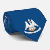Cravate Drapeau Louisiane (Roulé)