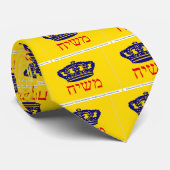 Cravate Drapeau Mashiach de Chabad-Lubavitch (Roulé)