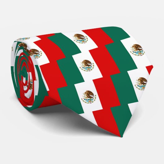 Cravate Drapeau mexicain (Roulé)