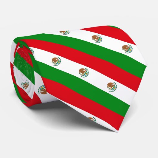 Cravate Drapeau mexicain (Roulé)