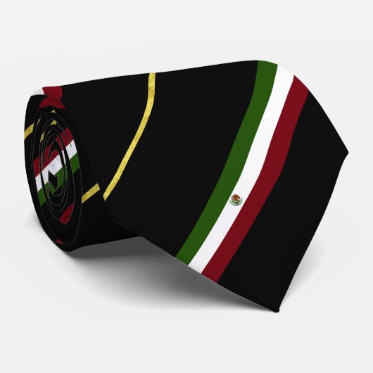 Cravate Drapeau mexicain de rayures (Roulé)