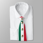 Cravate Drapeau Mexicain - Drapeau du Mexique (Attaché)