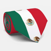 Cravate Drapeau Mexicain - Drapeau du Mexique (Roulé)