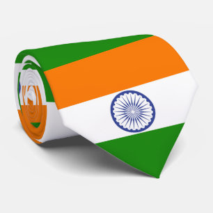 Cravate Drapeau national de l'Inde Ashoka Chakra
