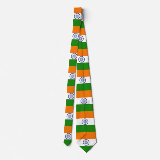 Cravate Drapeau national de l'Inde Ashoka Chakra (Dos)