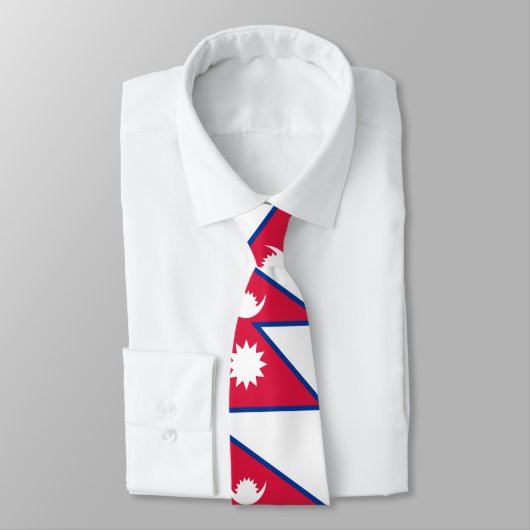 Cravate Drapeau népalais (Attaché)