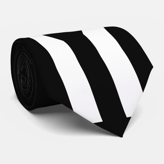 Cravate Drapeau noir de Porto Rico (Roulé)