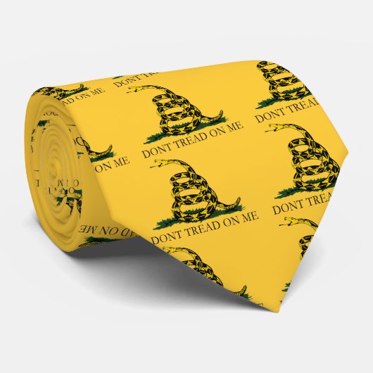 Cravate Drapeau noir et jaune, ne me touchez pas ! (Roulé)