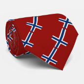 Cravate Drapeau norvégien (Roulé)