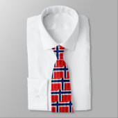 Cravate Drapeau norvégien en bois (Attaché)