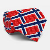 Cravate Drapeau norvégien en bois (Roulé)