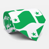 Cravate Drapeau ondulé espéranto, (Roulé)