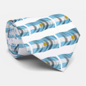Cravate Drapeau onduleux de l'Argentine (Roulé)