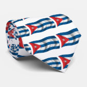 Cravate Drapeau onduleux du Cuba (Roulé)