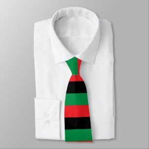 Cravate Drapeau panafricain, histoire noire afro-américain