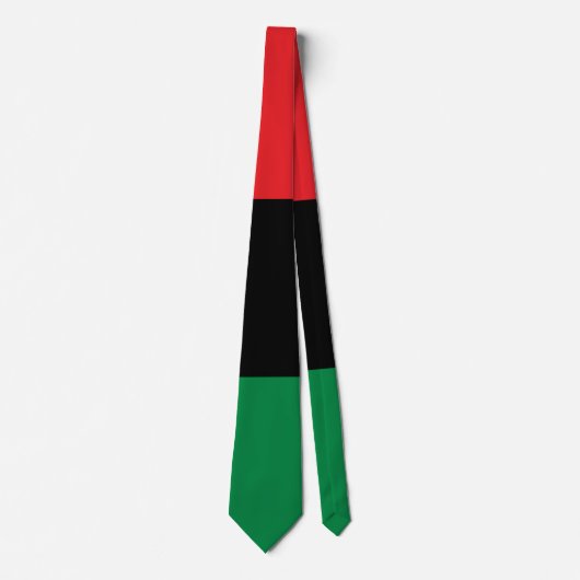 Cravate Drapeau panafricain UNIA (Devant)
