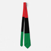 Cravate Drapeau panafricain UNIA (Dos)
