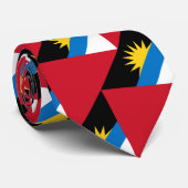 Cravate Drapeau patriotique d'Antigua-et-Barbuda (Roulé)