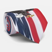 CRAVATE DRAPEAU PATRIOTIQUE DES ETATS-UNIS AVEC EAGLE (Roulé)