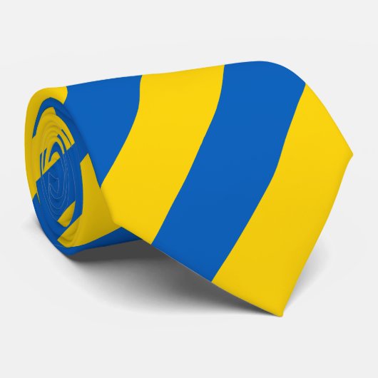 Cravate Drapeau patriotique ukrainien (Roulé)