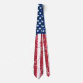 Cravate Drapeau peint des Etats-Unis (Devant)