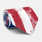 Cravate Drapeau peint des Etats-Unis (Roulé)