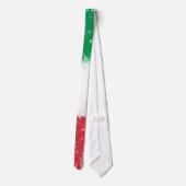 Cravate Drapeau peint Grunge Splatter d'Italie (Dos)