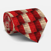 Cravate Drapeau Pérou en bois ancien (Roulé)