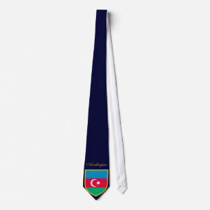 Cravate Drapeau personnalisé de l'Azerbaïdjan