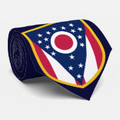 Cravate Drapeau personnalisé de l'Ohio (Roulé)