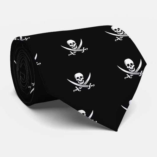 Cravate Drapeau pirate (Roulé)