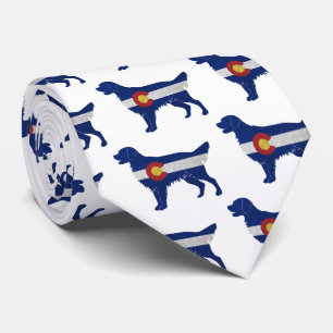 Cravate Drapeau plat Retriever Chien race Colorado