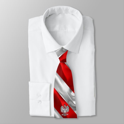 Cravate Drapeau polonais (Attaché)