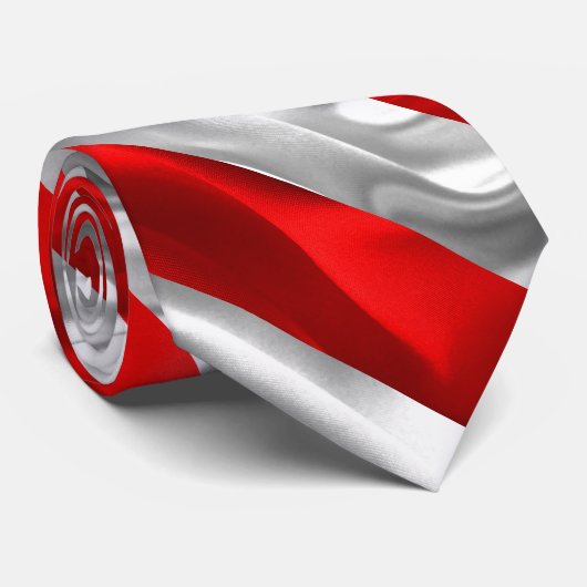 Cravate Drapeau polonais (Roulé)