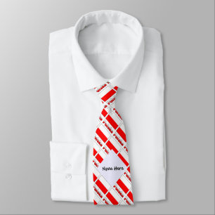 Cravate Drapeau polonais Polska Carrelage Personnalisation
