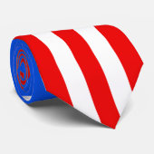 Cravate Drapeau Porto Rico stylisé (Roulé)