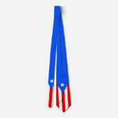 Cravate Drapeau Porto Rico stylisé (Dos)
