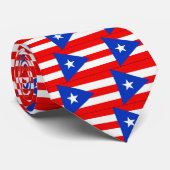 Cravate Drapeau portoricain (Roulé)