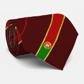 Cravate Drapeau portugais de rayures (Roulé)