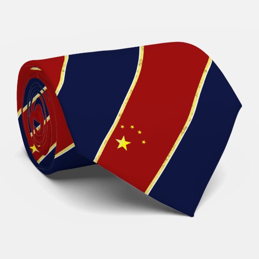 Cravate Drapeau rayé chinois (Roulé)