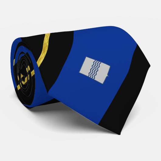 Cravate Drapeau rayé de Basilicata (Roulé)