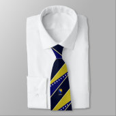 Cravate Drapeau rayé de Bosnie (Attaché)