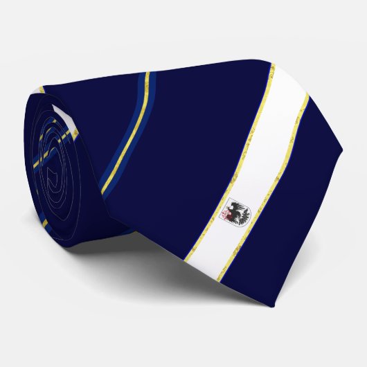 Cravate Drapeau rayé de Buenos Aires (Roulé)