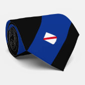 Cravate Drapeau rayé de Campanie (Roulé)