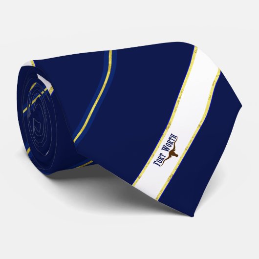 Cravate Drapeau rayé de Fort Worth (Roulé)