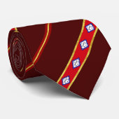 Cravate Drapeau rayé de l'Arkansas (Roulé)